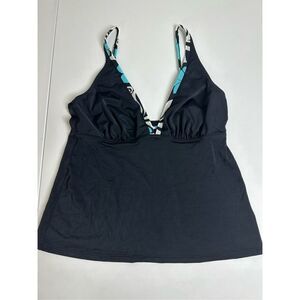Olympia Tankini Top Black Size 36 UK/ 12 US
